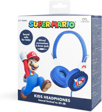 OTL Technologies SM1109 Super Mario Children's Wired Headphones Blue