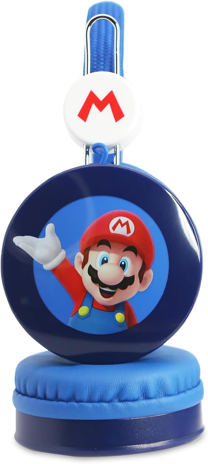 OTL Technologies SM1109 Super Mario Children's Wired Headphones Blue