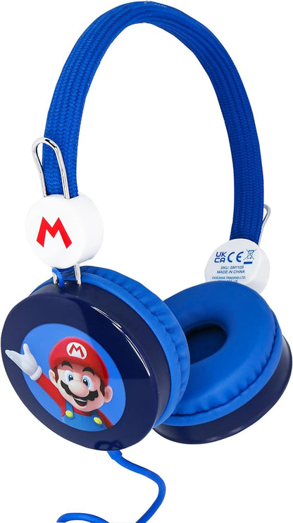 OTL Technologies SM1109 Super Mario Children's Wired Headphones Blue