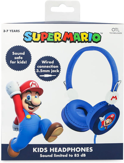 OTL Technologies SM1109 Super Mario Children's Wired Headphones Blue