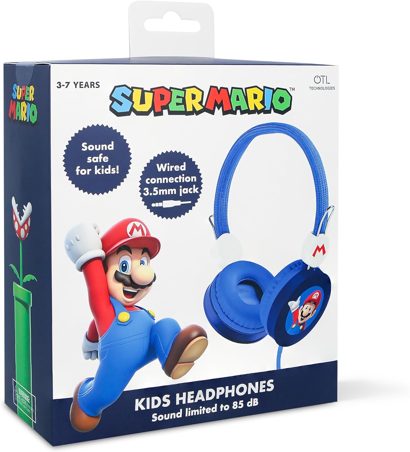OTL Technologies SM1109 Super Mario Children's Wired Headphones Blue