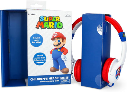 OTL Technologies SM1107 Super Mario Kids Wired Headphones in White