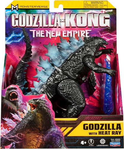 MonsterVerse Godzilla x Kong: The New Empire, 6-Inch Godzilla Original Action Figure Toy, Iconic Collectable Movie Character, Includes Heat Ray Power Feature, Suitable for Ages 4 Years+