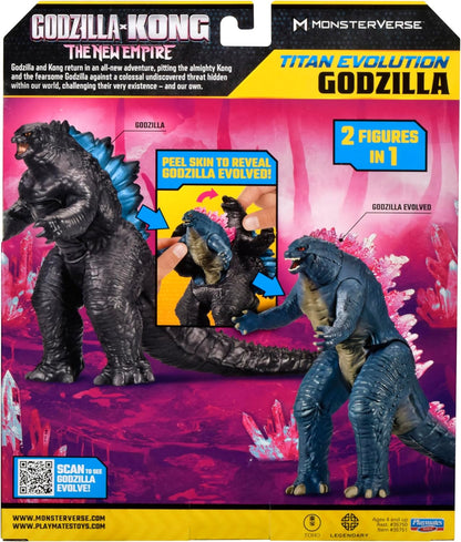 MonsterVerse Godzilla x Kong: The New Empire, 7-Inch Authentic Titan Evolution Godzilla Action Figure toy, Iconic Collectable Movie Character, Suitable for Ages 4 Years+