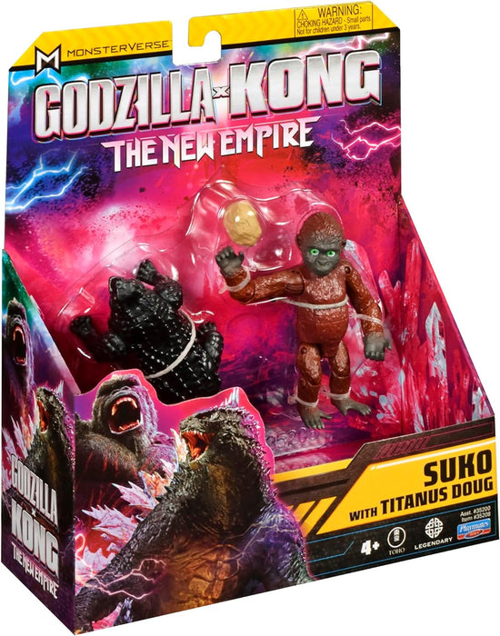 MonsterVerse - Figura de Suko y Titanus Doug de la película Godzilla y Kong para coleccionar, Mide 8 centímetros de Altura, coleccionables, para niños y niñas Desde 4 años (MN303700