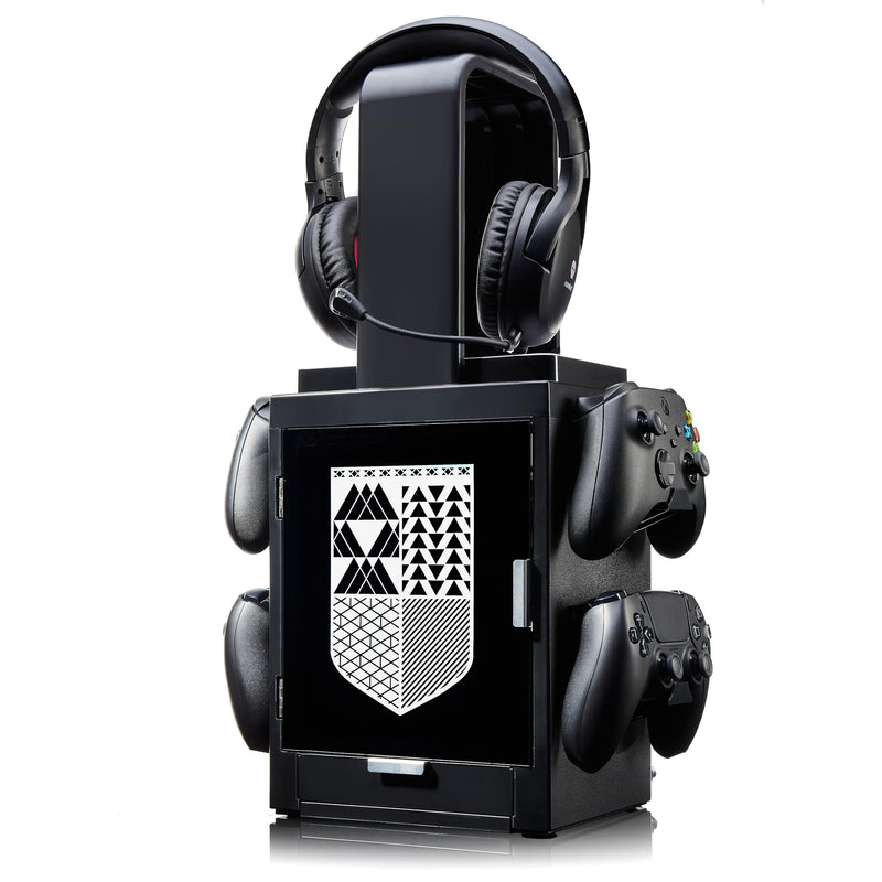 Numskull Official Destiny LED Light Gaming Locker, Controller Holder & Headset Stand for PS4/PS5 & Xbox Series X|S - Multiple LED Lighting Settings - Official Destiny Merchandise