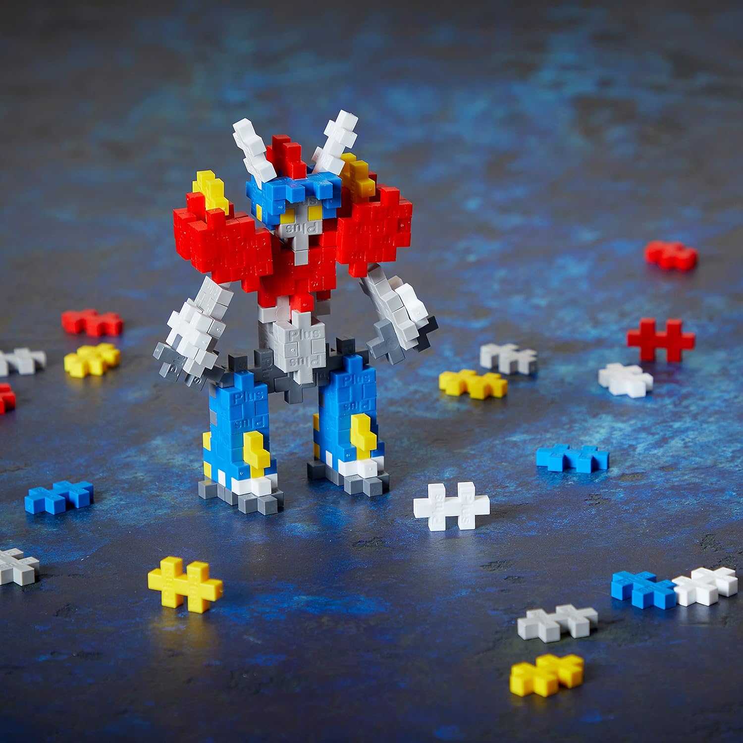Plus-Plus - Mecha Bot - 100 Pieces - Robot Creative Play Building Blocks Building Developing Toys for Kids STEM, STEAM, Produced in Denmark