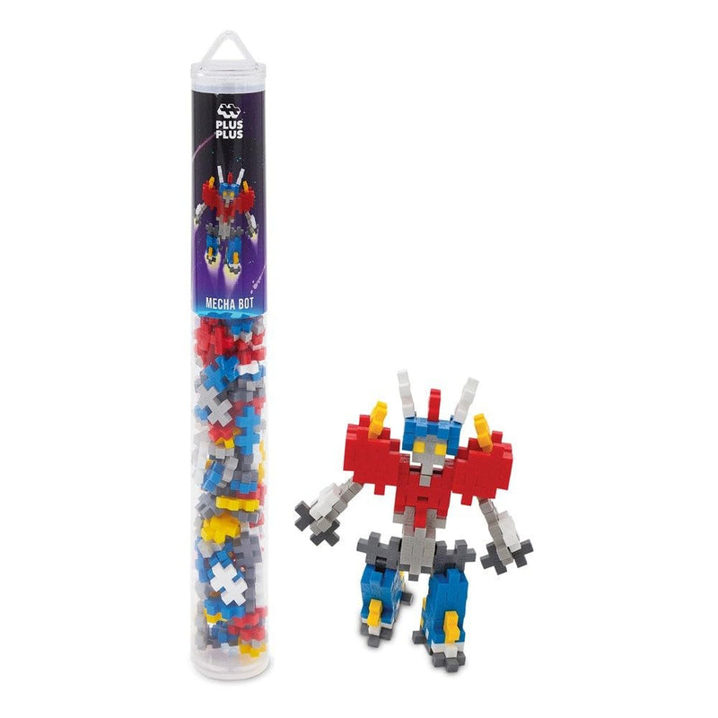 Plus-Plus - Mecha Bot - 100 Pieces - Robot Creative Play Building Blocks Building Developing Toys for Kids STEM, STEAM, Produced in Denmark