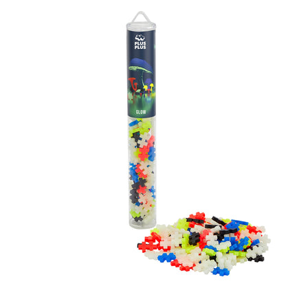 PLUS PLUS - Tubo fosforescente de 100 Piezas - Juego de construcción - PP4282