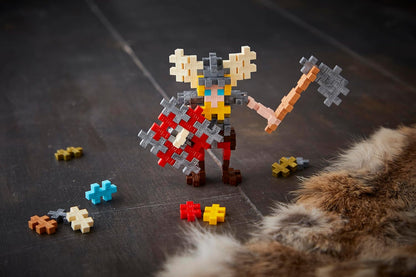 PLUS PLUS Building Blocks Toy - 100 pc Kids Construction Toys, Creative Learning Resources and STEM Play for Home and Travel - Girls and Boys Toys Age 5 Plus - Viking