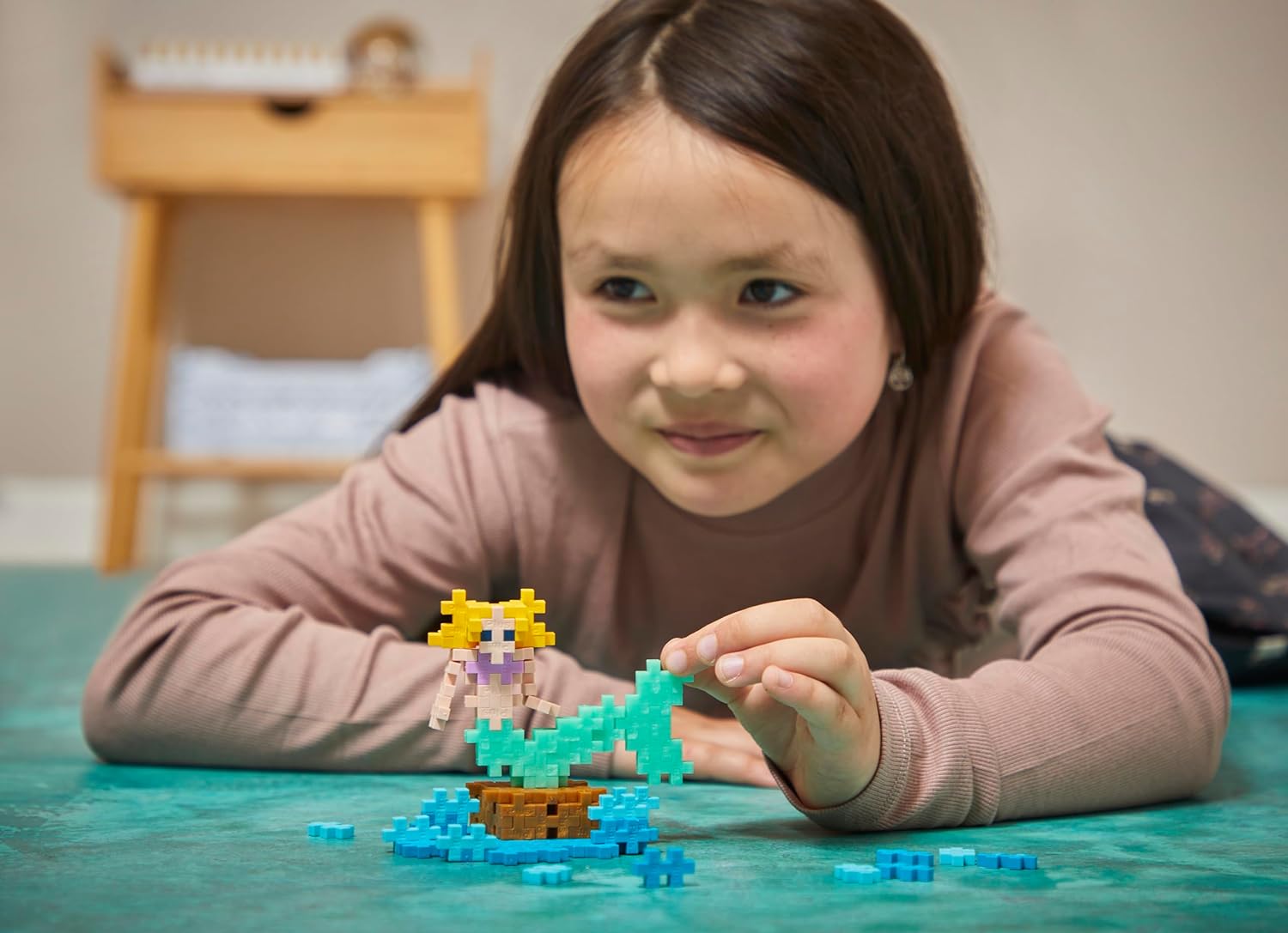 Plus-Plus 100 Tube Kreativ Bausteine Meerjungfrau
