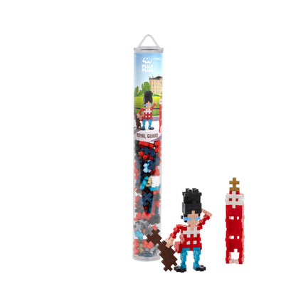 Plus-Plus 4314 Geniales Konstruktionsspielzeug, Königliche Wache, Kreativ-Bausteine Tube, 100 Teile