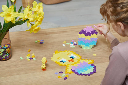 PLUS PLUS Building Blocks Toy - Puzzle by Number Chick, Logic Build Kids Crafts Jigsaw, Make Your Own Kids Bedroom Accessories - STEM Learning Resources - Boys and Girls Toys Age 5 Plus