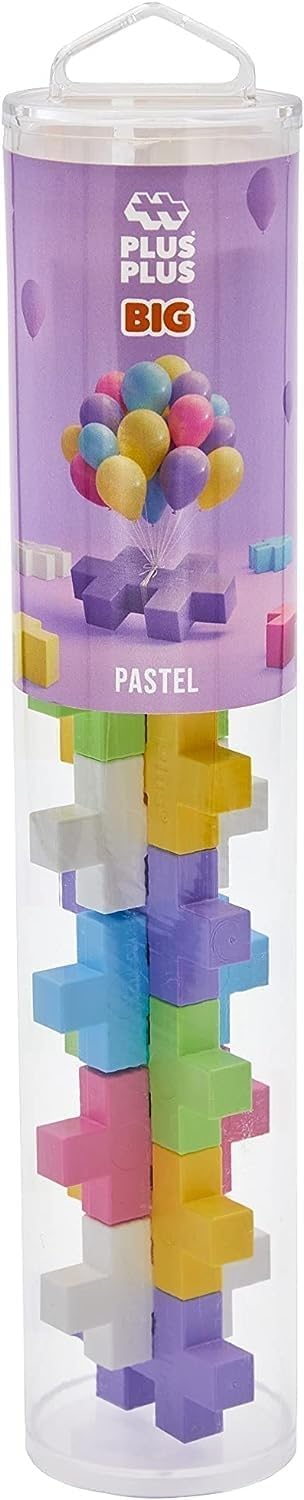 Plus-Plus Pastel Mix Tube Construction Blocks