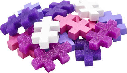Plus-PlusBIG - Glitter Colour Mix - 15 Pieces - Building Blocks, Building, Developing Toys for Kids, STEM, STEAM, Produced in Denmark