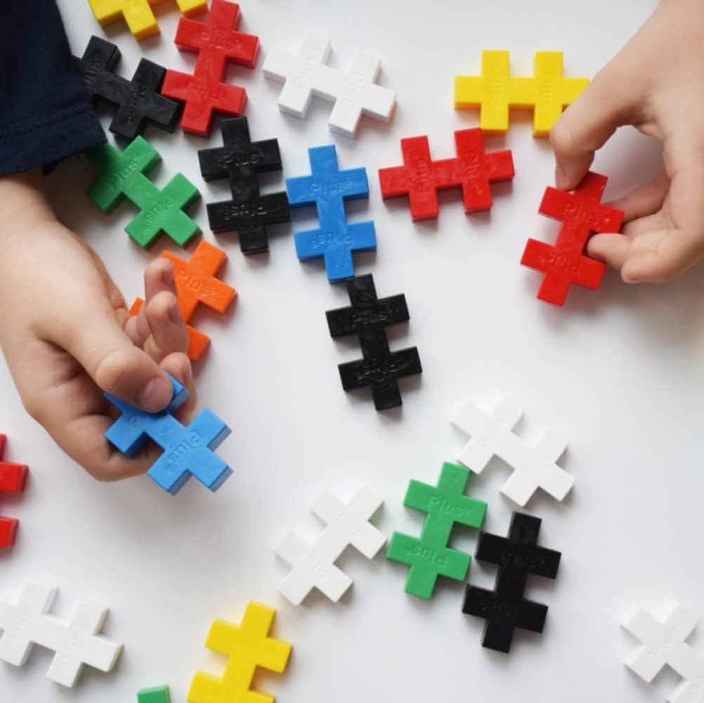 Plus-PlusBIG - Glitter Colour Mix - 15 Pieces - Building Blocks, Building, Developing Toys for Kids, STEM, STEAM, Produced in Denmark
