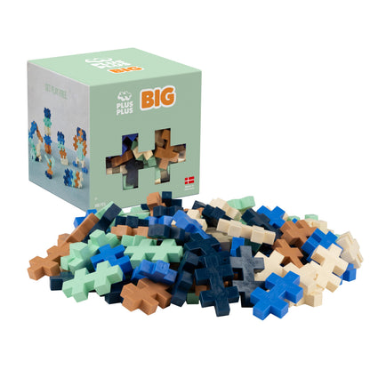 PLUS PLUS Building Blocks Toy - 100 Large Durable Pieces - Kids Construction Toys, Creative Learning Resources and STEM Play for Home and Travel - Toys For 1 Year Old Boys and Girls - Breeze