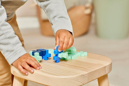 PLUS PLUS BIG PP3490 Leerspeelgoed, educatief spel, speels, met stenen, voor baby's, bouwspel voor kinderen vanaf 1 jaar, buis met 15 delen, PP3490