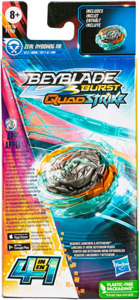Hasbro Beyblade QS Zeal Nyddhog F7776 Zeal Nyddhog N8