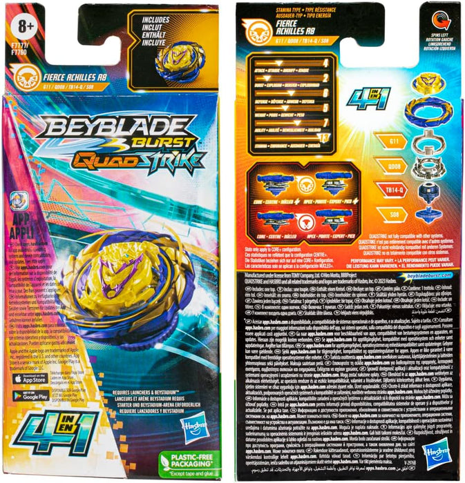 Hasbro Beyblade QS Fierce Achilles F7777 Proudly Achilles A8