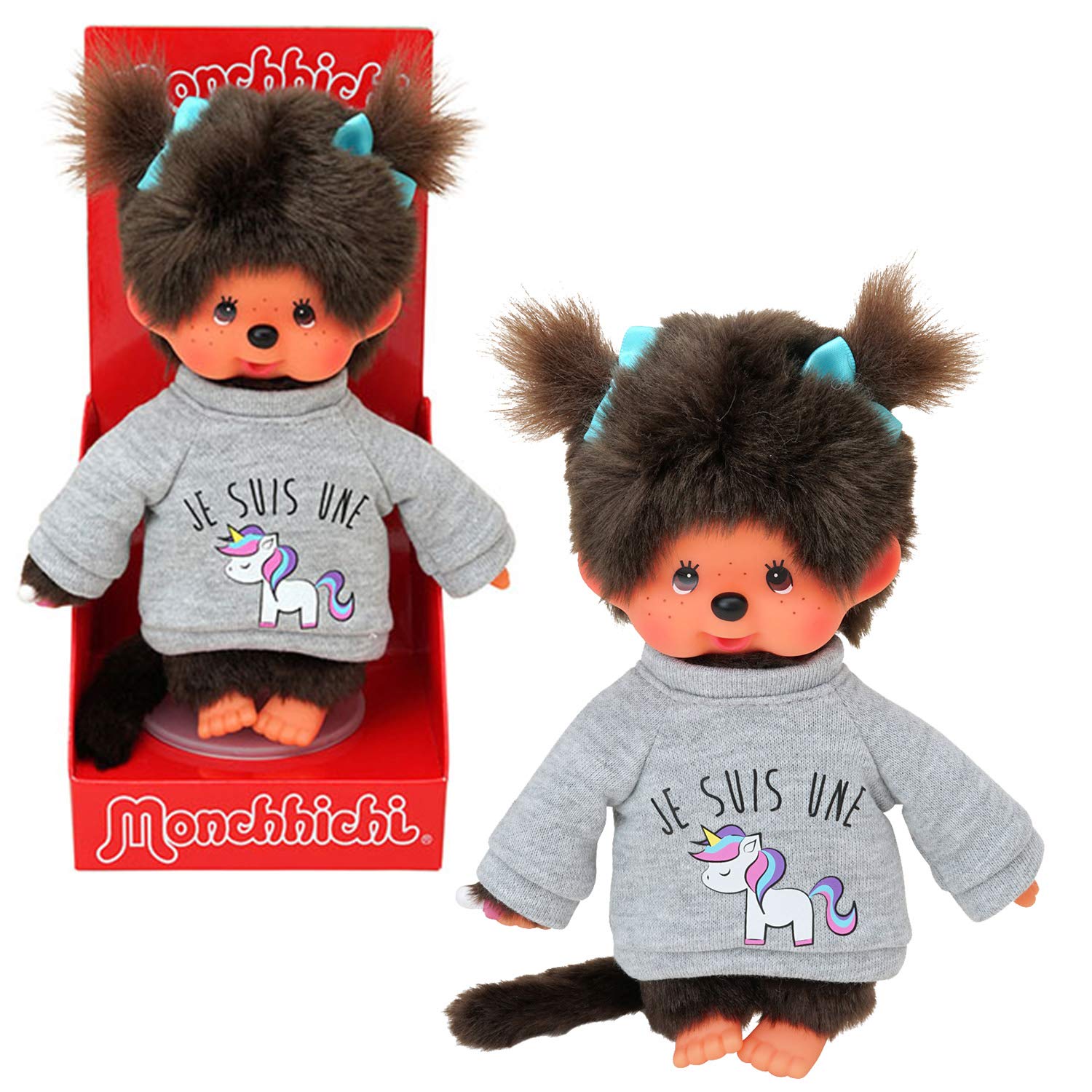 Bandai CPDO151 Monchhichi Sweatshirt Tendance, farblich sortiert, Mehrfarbig
