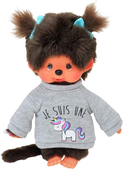 Bandai CPDO151 Monchhichi Sweatshirt Tendance, farblich sortiert, Mehrfarbig