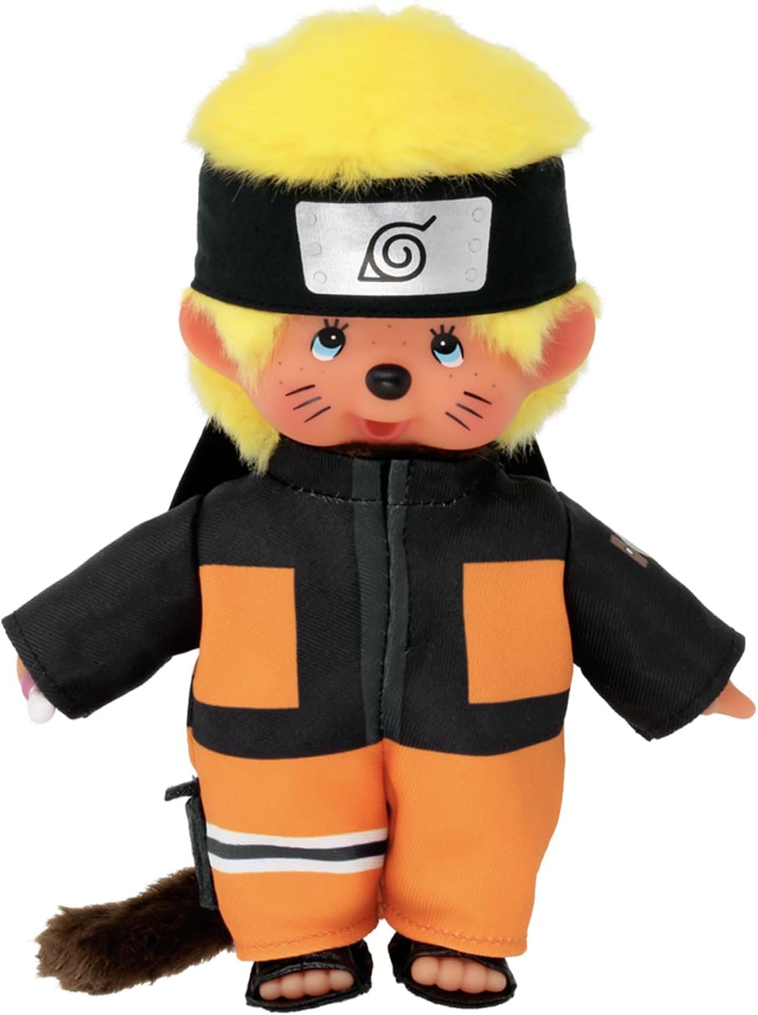 Bandai - Monchhichi - Naruto Shippuden Monchhichi Plush Toy - 20 cm Soft Plush Toy for Children and Adults - SE241088