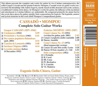 Cassadó/Mompou: Complete Solo Guitar Works