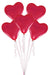 Amscan 5 Red Hearts Medium Latex Balloons