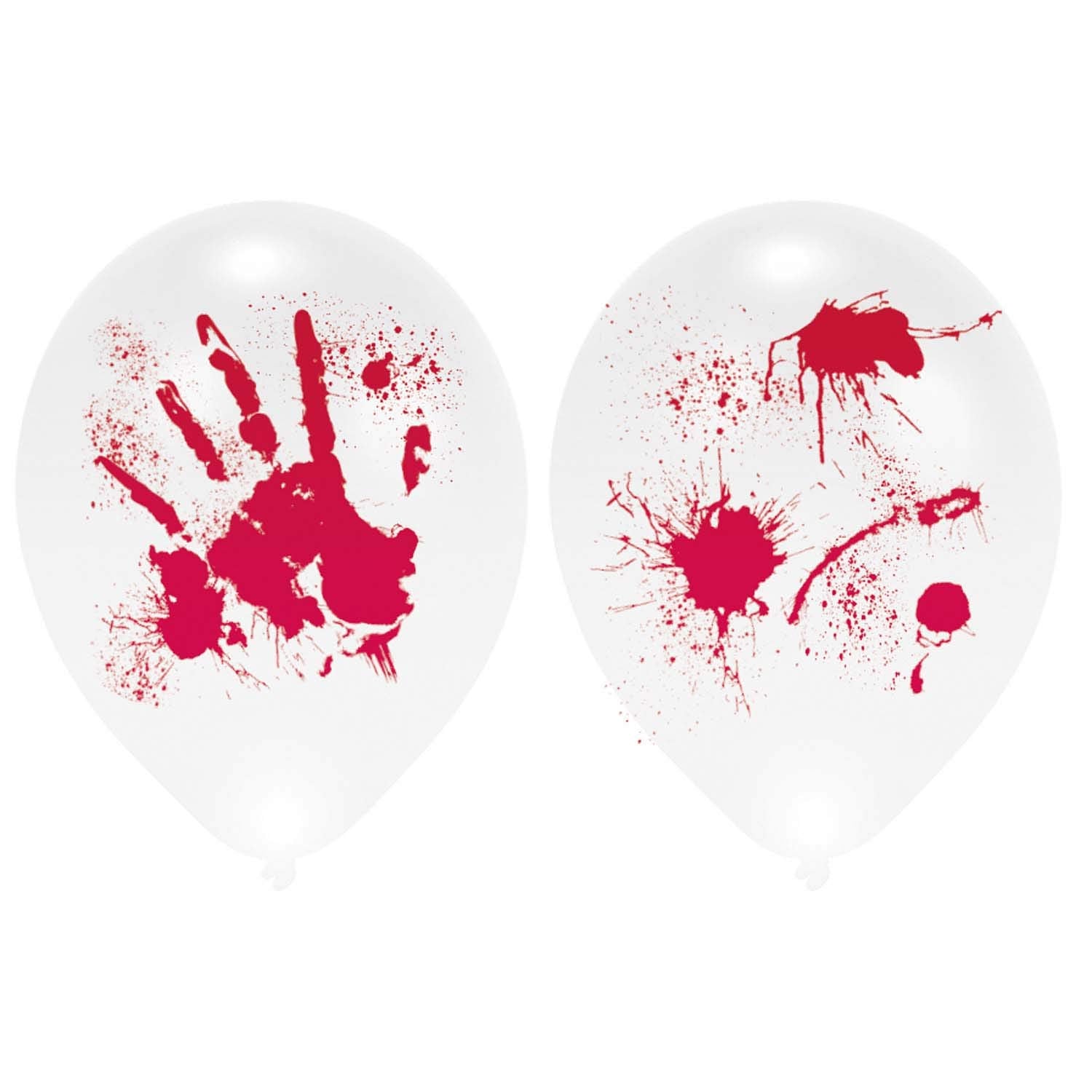 Amscan 9901843 - Halloween Bloody Hands LED 11" Latex Balloons - 4 Pack