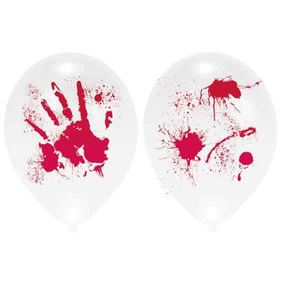 Amscan 9901843 - Halloween Bloody Hands LED 11" Latex Balloons - 4 Pack