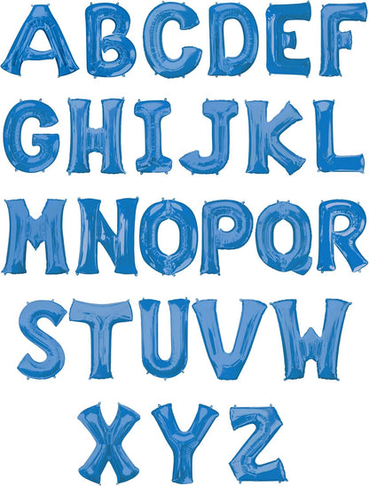 Amscan 3545101 S/Shape: Letter 'Z' Blue