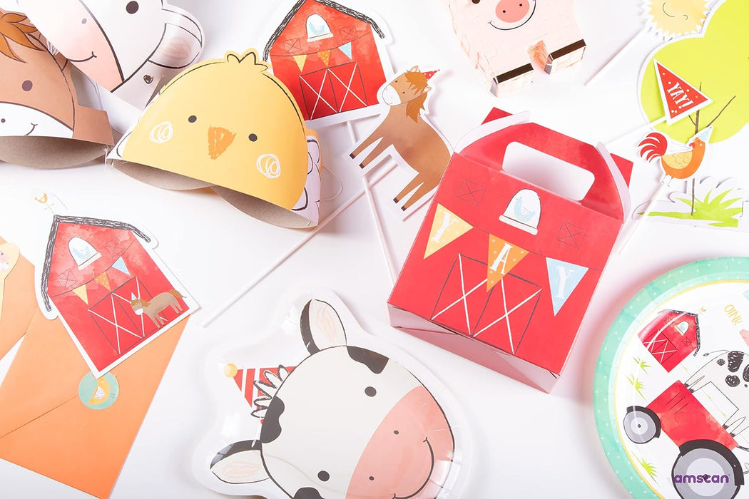 (PKT) Barnyard Birthday Candle Set (4 pc