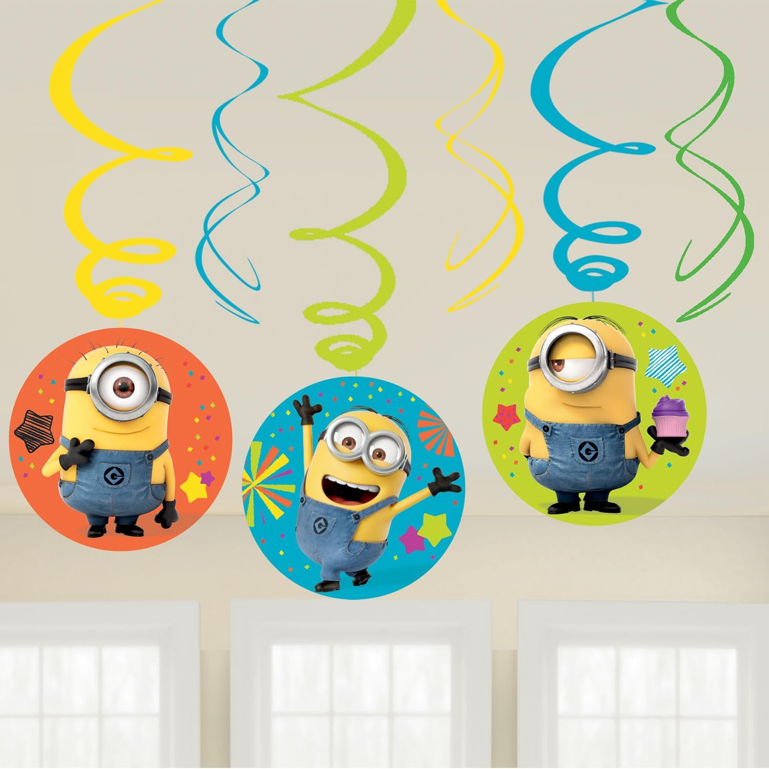 (PKT) Child Despicable Me Swirl Decorations