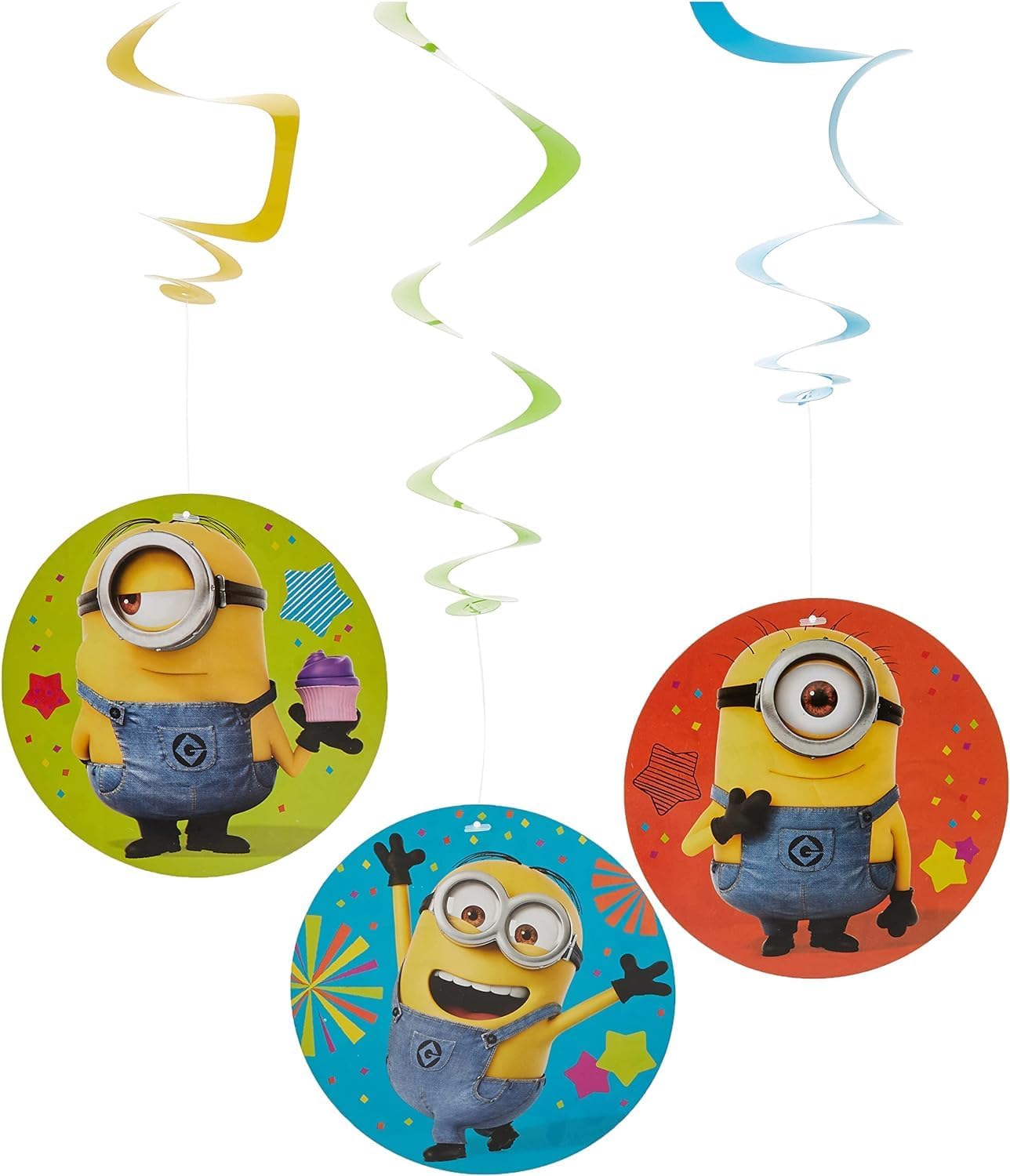 (PKT) Child Despicable Me Swirl Decorations