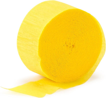 Amscan 18202-09 Streamer Crepe S/C:Yellow Ss