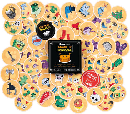 Asmodee | Anarchy Pancakes | Dobble Family Card Game | Ages 8+ | 2-6 Players | 5+ Minutes Playing Time