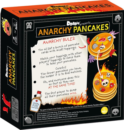 Asmodee | Anarchy Pancakes | Dobble Family Card Game | Ages 8+ | 2-6 Players | 5+ Minutes Playing Time