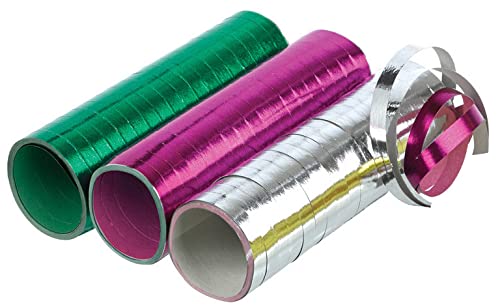 Amscan: 3 Pack Foil Serpentines Holografic, Assorted