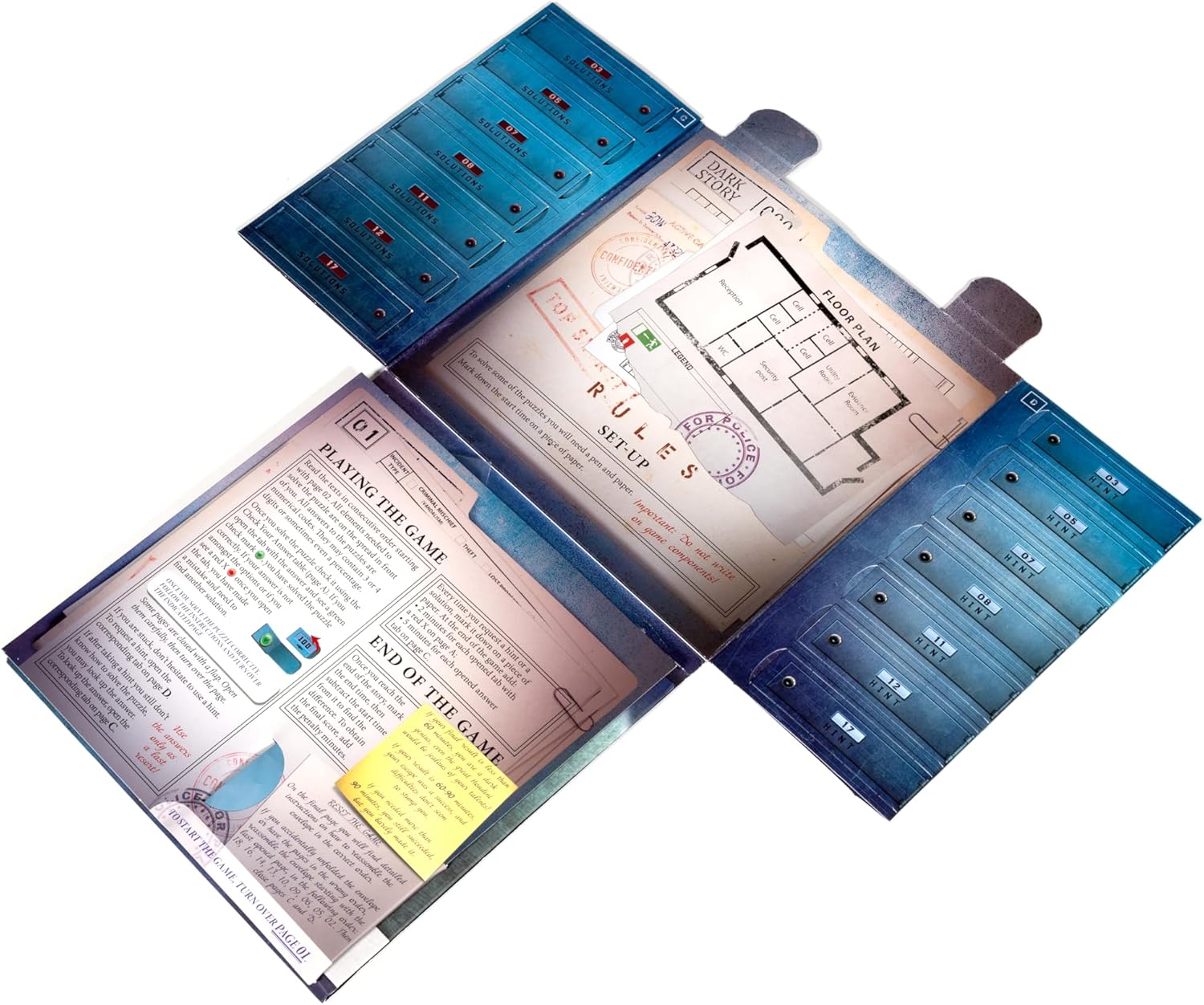Unfold - Foldable Escape Room Adventure Puzzle Game (Dark Story