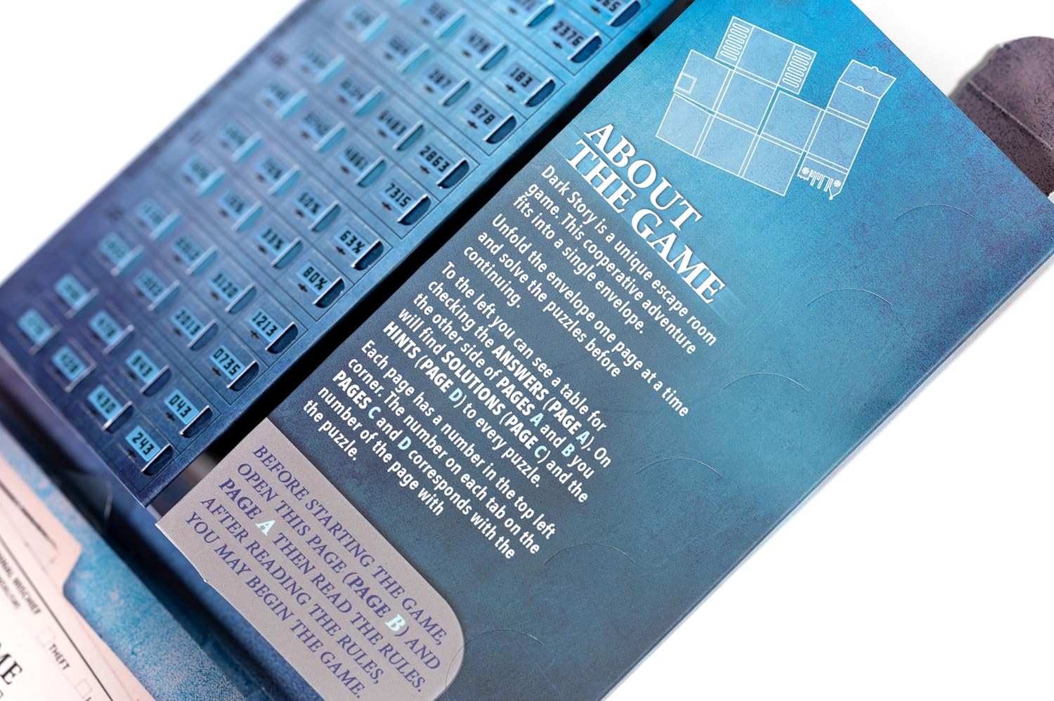 Unfold - Foldable Escape Room Adventure Puzzle Game (Dark Story