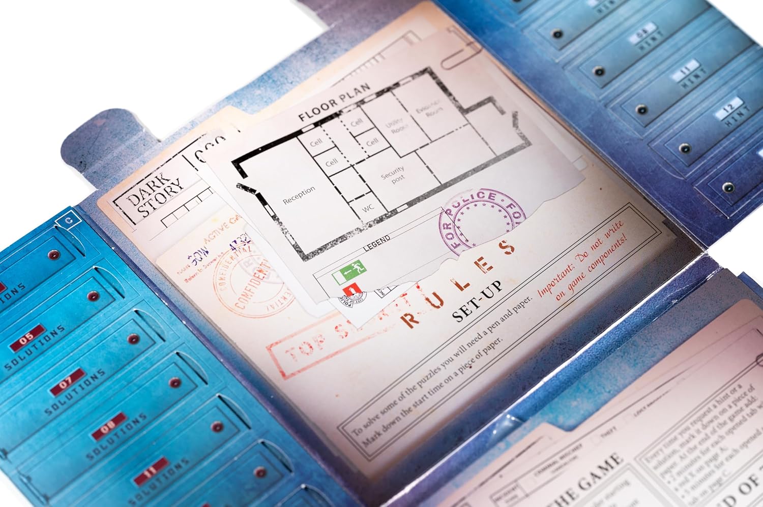 Unfold - Foldable Escape Room Adventure Puzzle Game (Dark Story