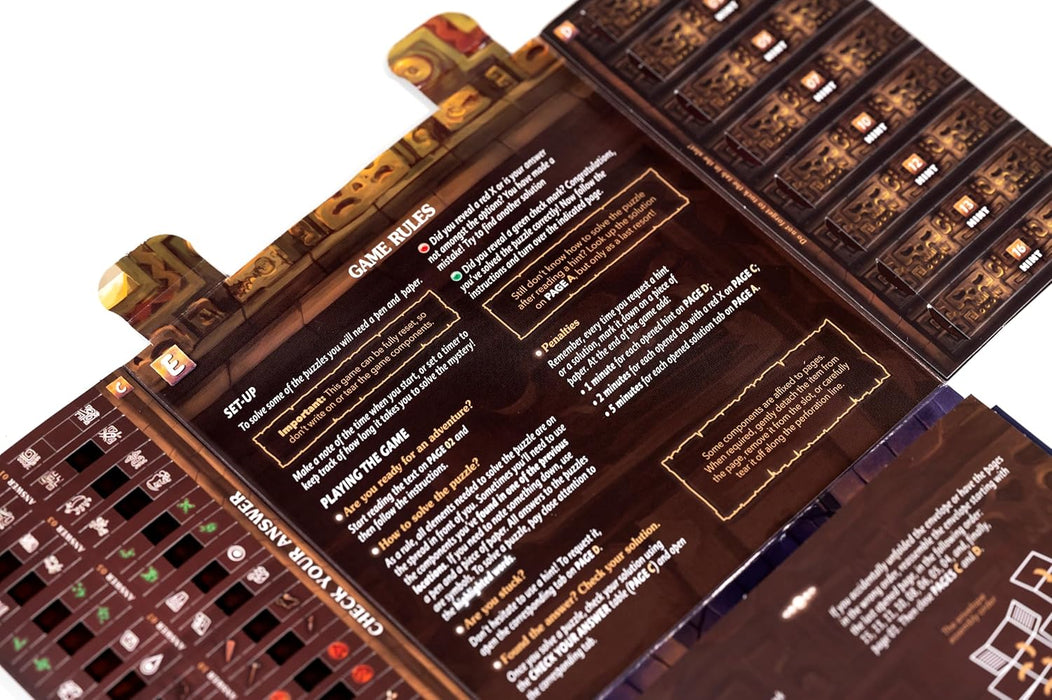 Unfold - Foldable Escape Room Adventure Puzzle Game (Victim of the Pyramid