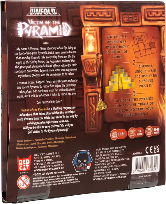 Unfold - Foldable Escape Room Adventure Puzzle Game (Victim of the Pyramid
