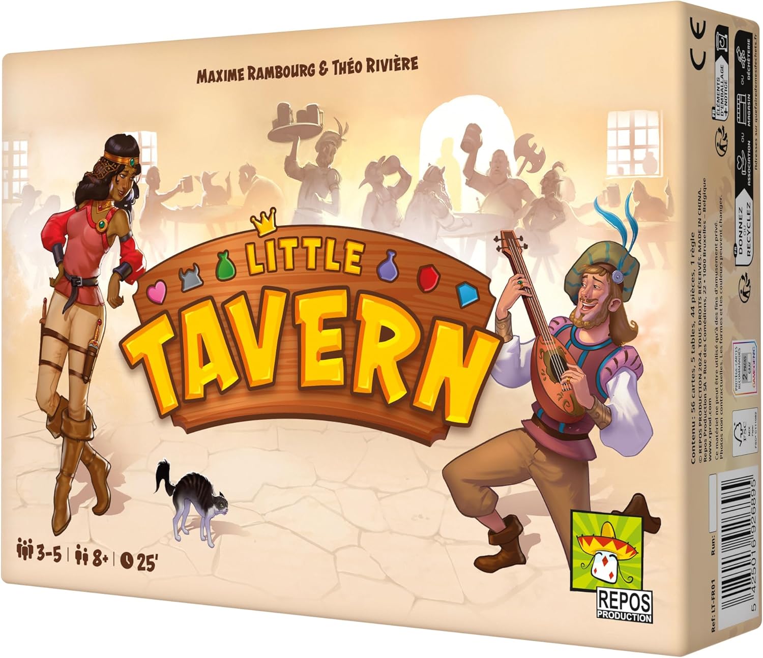 Little Tavern Partyspiel - Seat The Best Customers, Sammeln Sie die meisten Tipps und gewinnen Sie! Strategiespiel für Kinder und Erwachsene, ab 8 Jahren, 3-5 Spieler, 25 Minuten Spielzeit