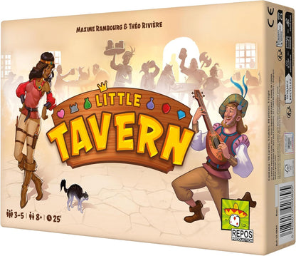 Little Tavern Partyspiel - Seat The Best Customers, Sammeln Sie die meisten Tipps und gewinnen Sie! Strategiespiel für Kinder und Erwachsene, ab 8 Jahren, 3-5 Spieler, 25 Minuten Spielzeit