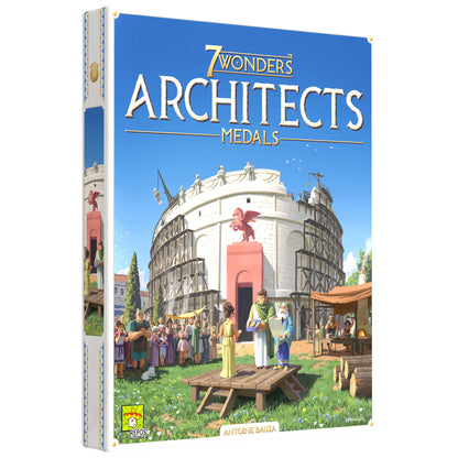 7 Wonders Architects Medals Expansion – Neue Wunder, Medaillen und Strategien warten auf Sie! Zivilisations-Strategiespiel für Kinder und Erwachsene, ab 8 Jahren, 2–7 Spieler, 25 Minuten Spielzeit