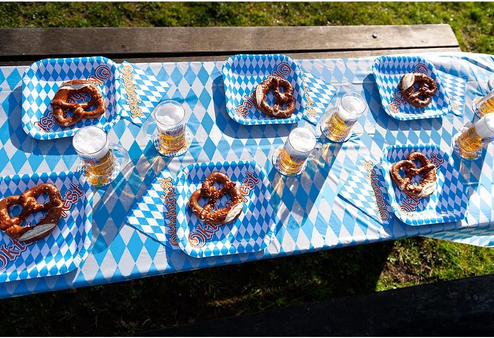 Beer Tankard Oktoberfest Clear Plastic, 14x7 cm