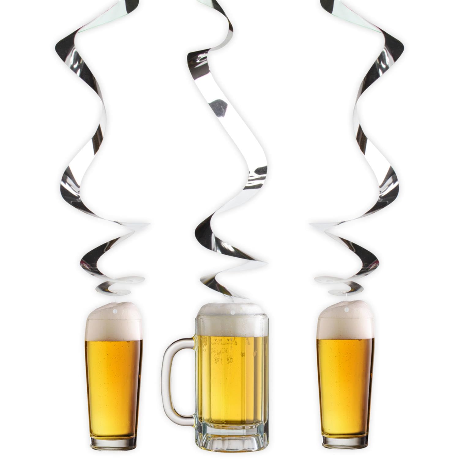Folat 05399 Beer Party Hangers-3 Pieces, Multi-Colored