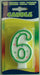 Folat B.V- Folat Vela de cumpleaños número 6, Multicolor (7786